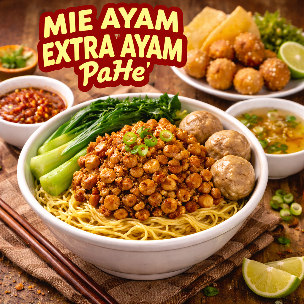 Mie Ayam Extra Ayam PaHe